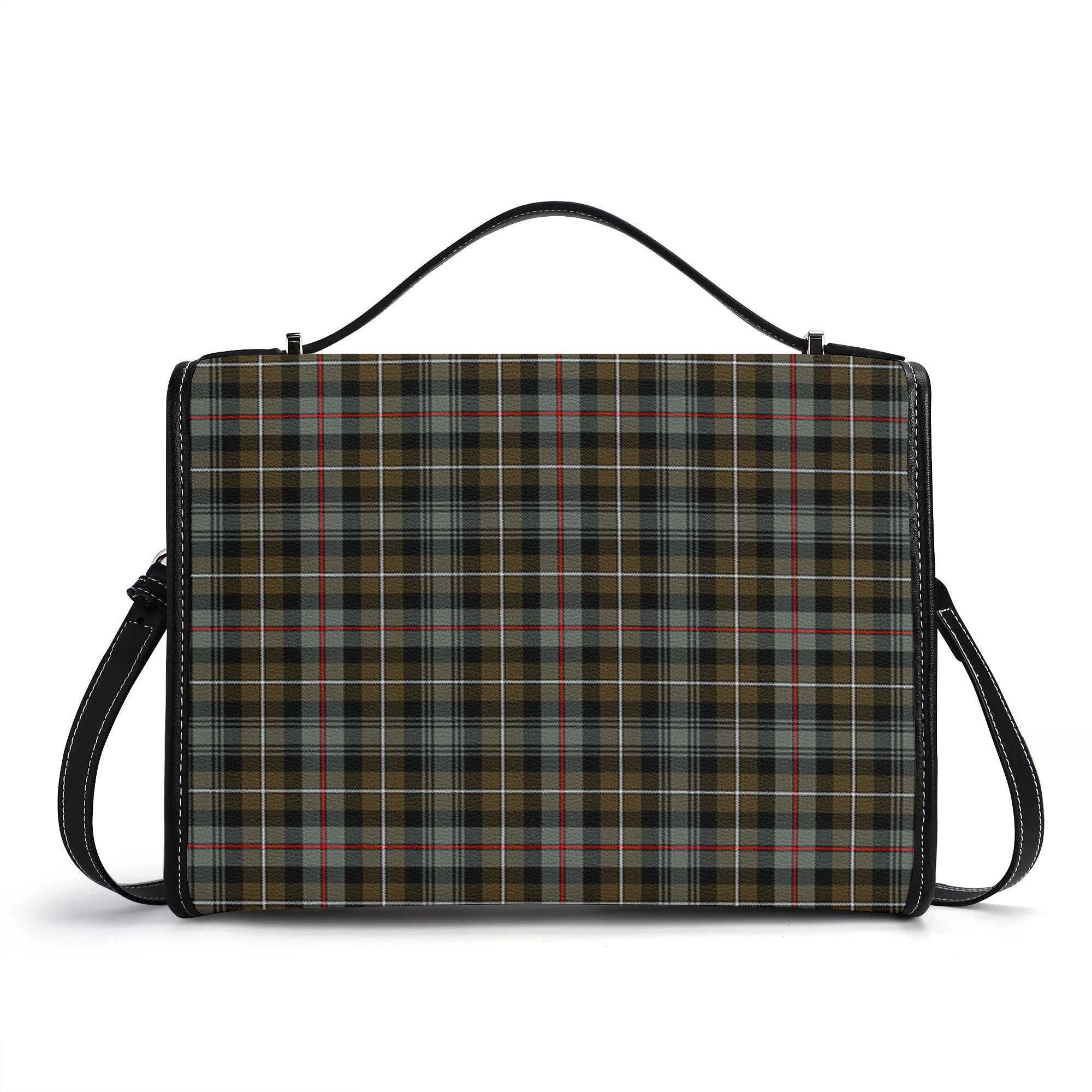 MacKenzie Weathered Tartan Crest Satchel Bag