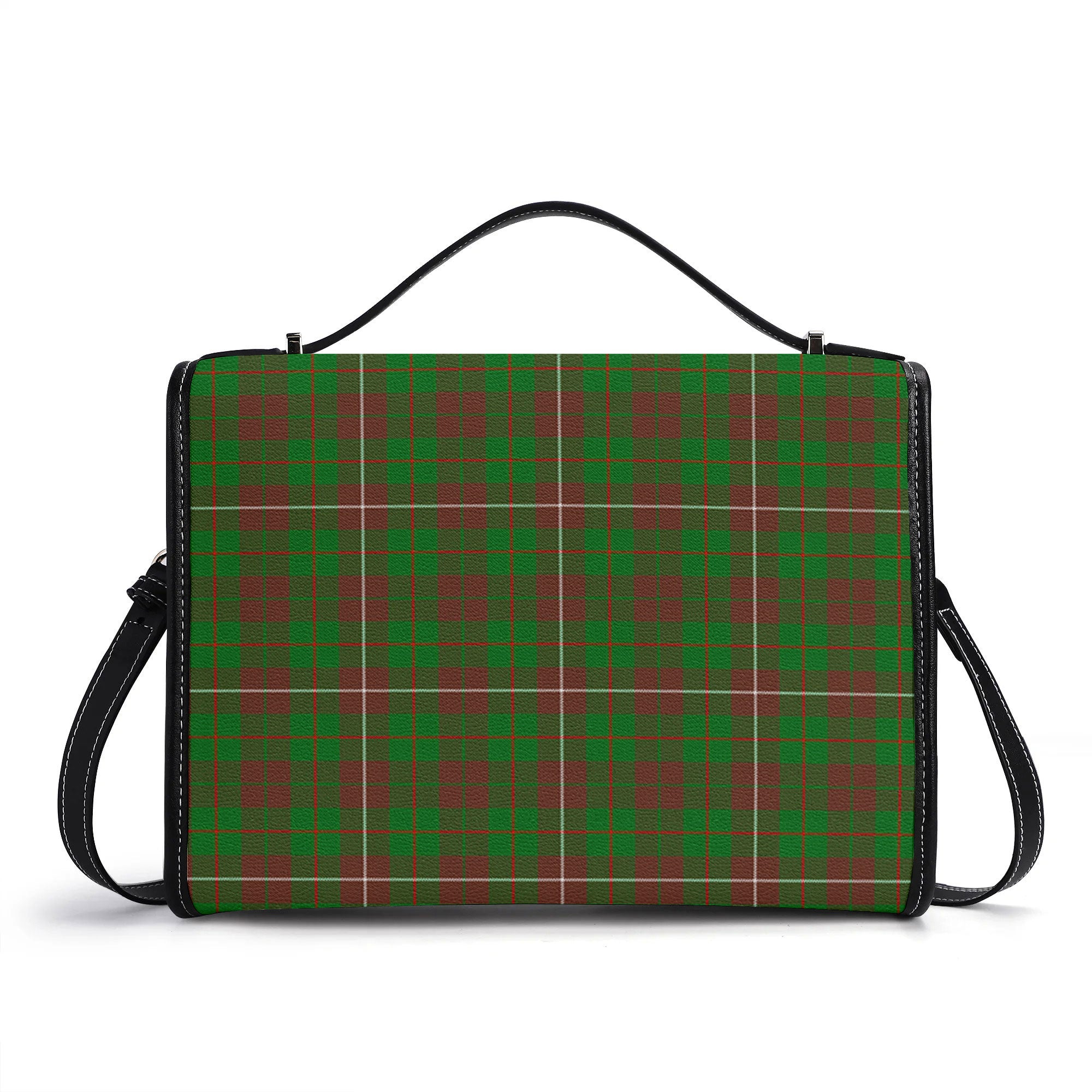MacKinnon Hunting Modern Tartan Crest Satchel Bag