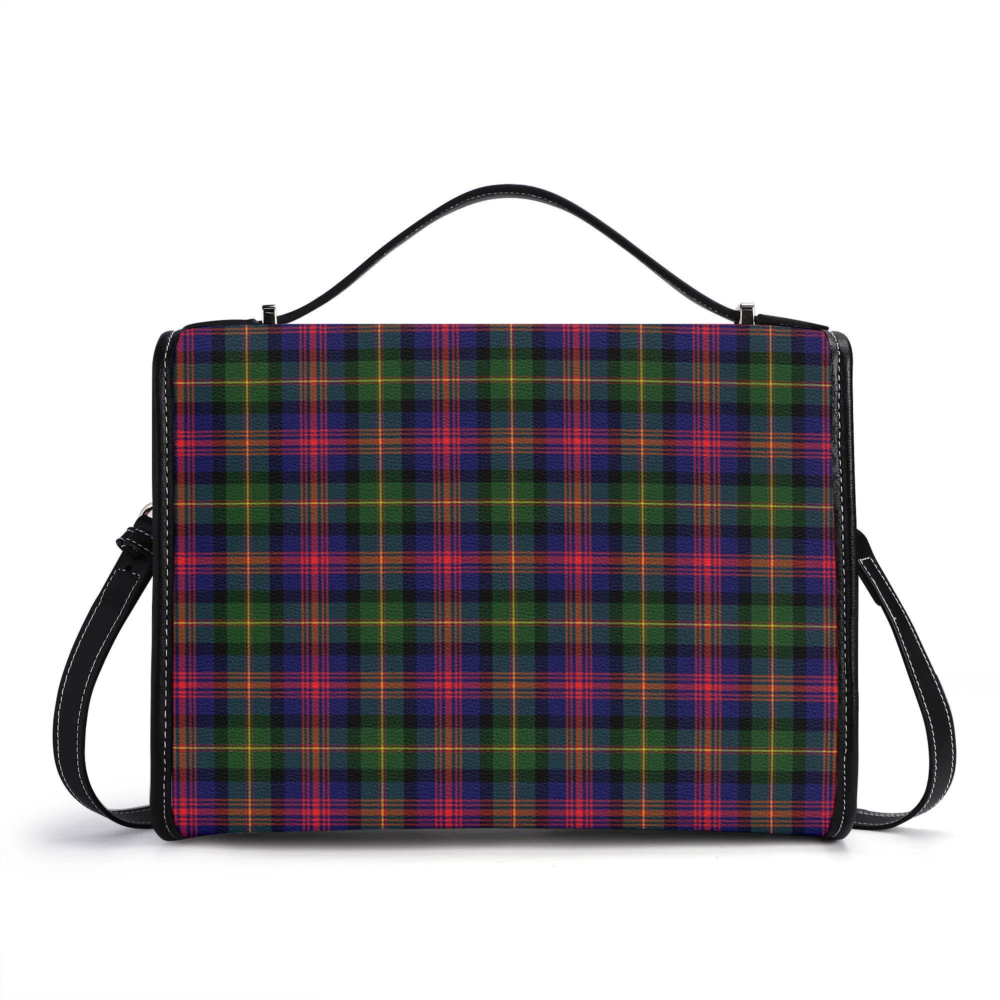 MacLennan Modern Tartan Crest Satchel Bag