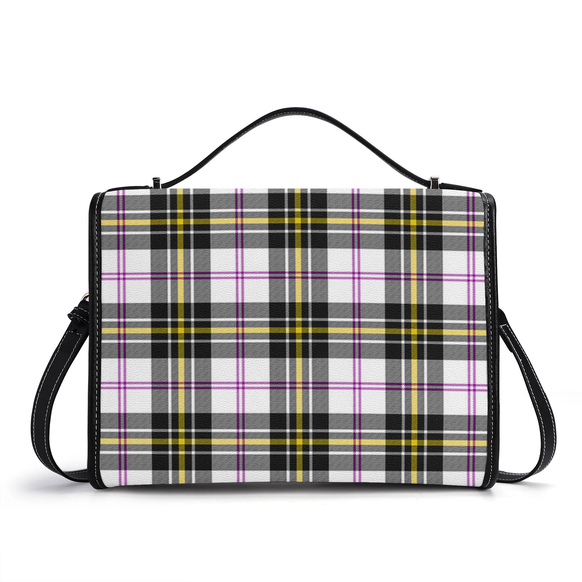 MacPherson Dress Modern Tartan Crest Satchel Bag