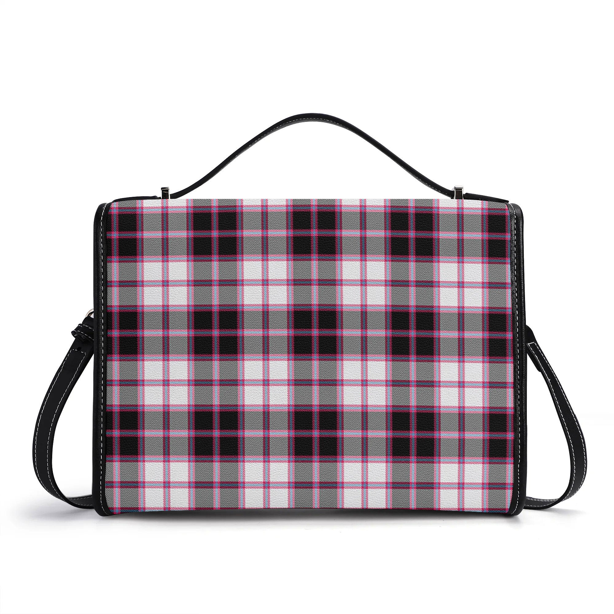 MacPherson Hunting Modern Tartan Crest Satchel Bag