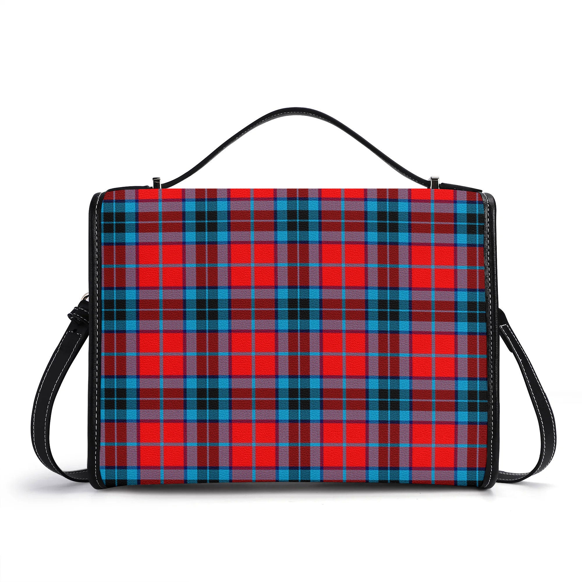 MacTavish Modern Tartan Crest Satchel Bag