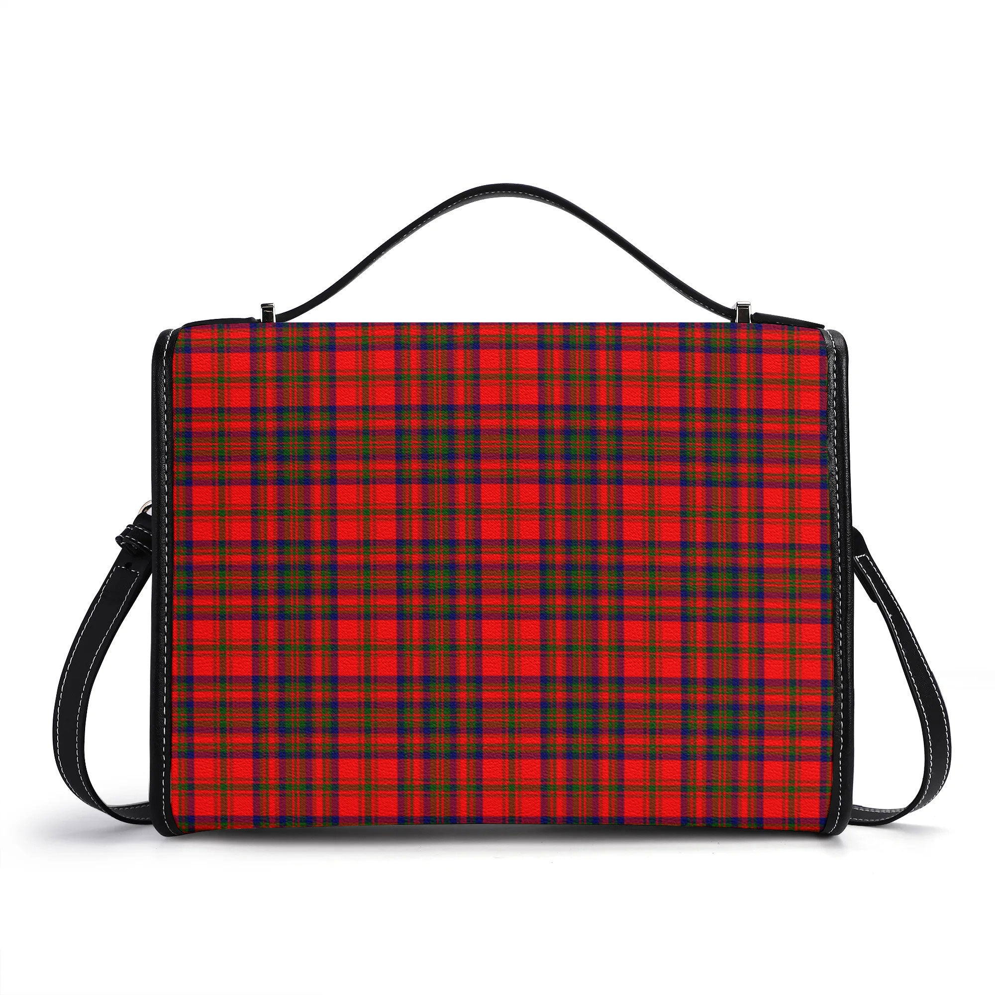 Matheson Modern Tartan Crest Satchel Bag