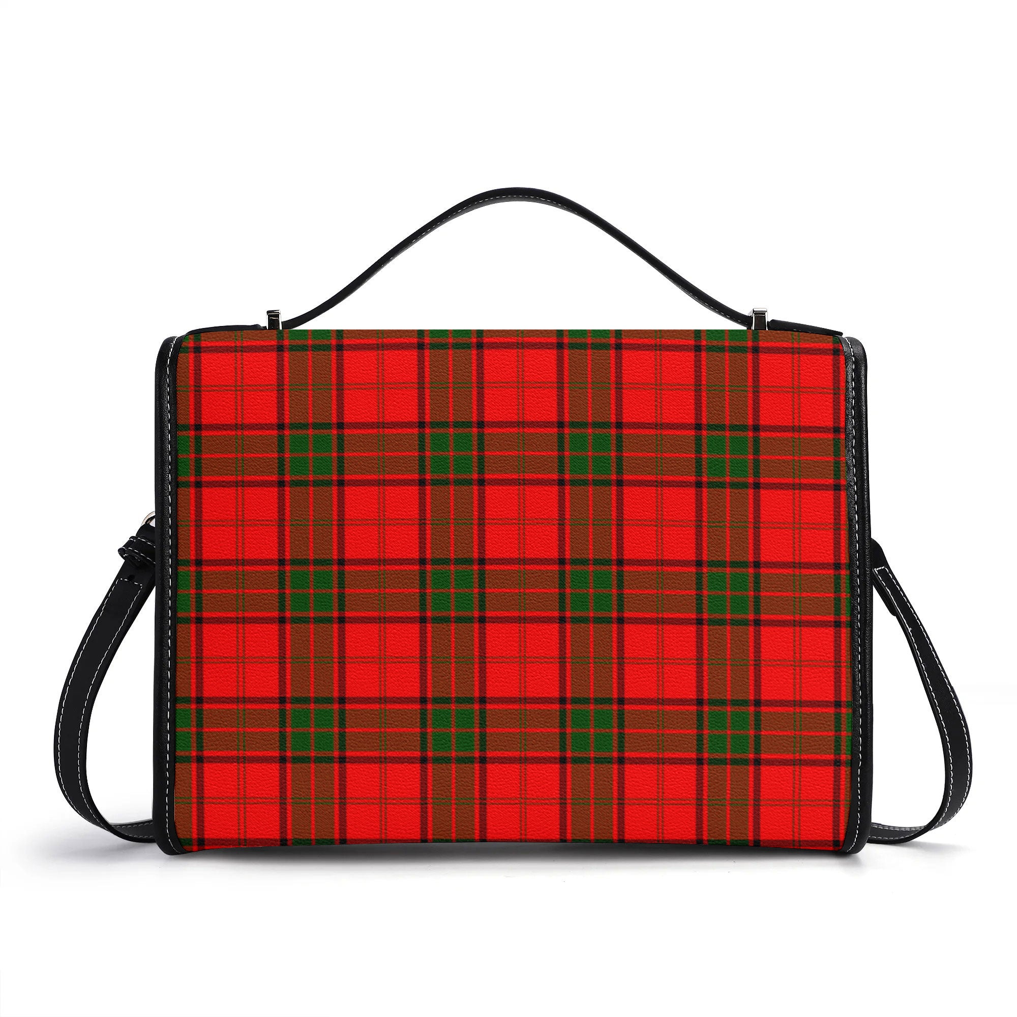 Maxwell Modern Tartan Crest Satchel Bag