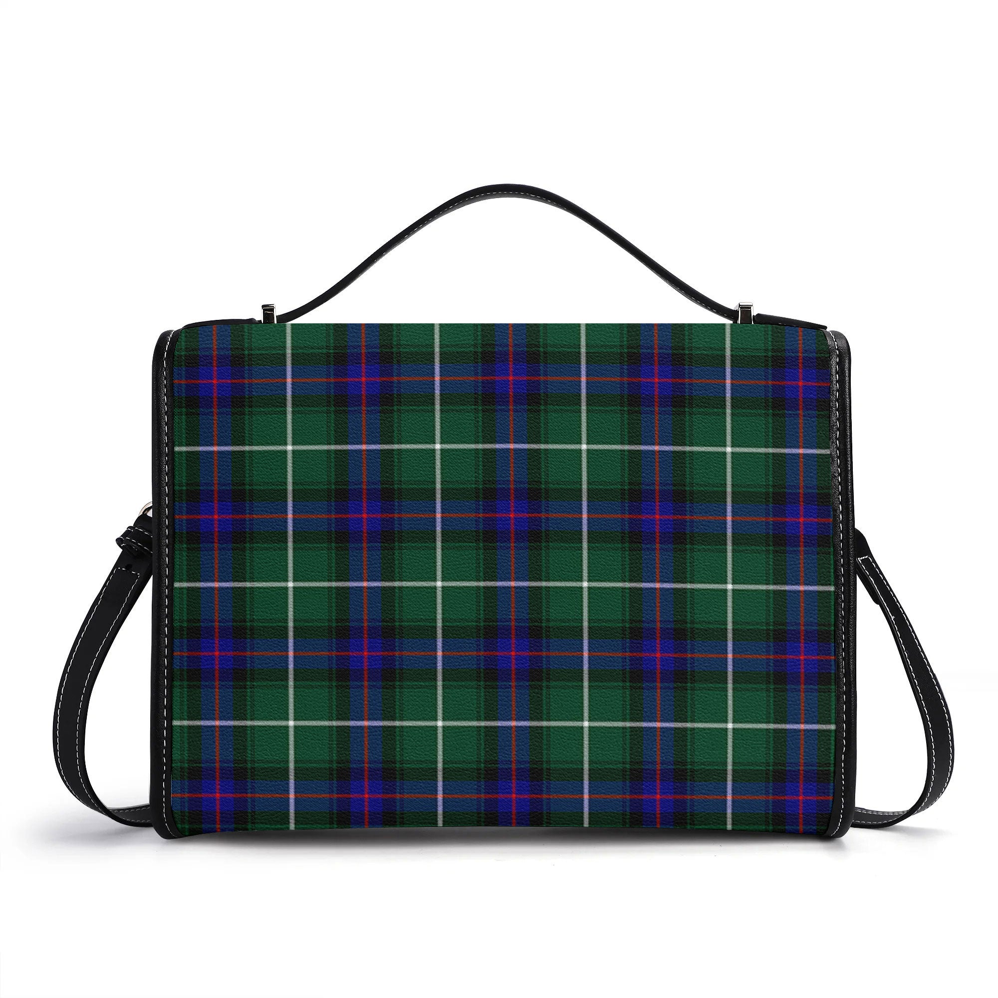 McDonald of the Isles Hunting Modern Tartan Crest Satchel Bag