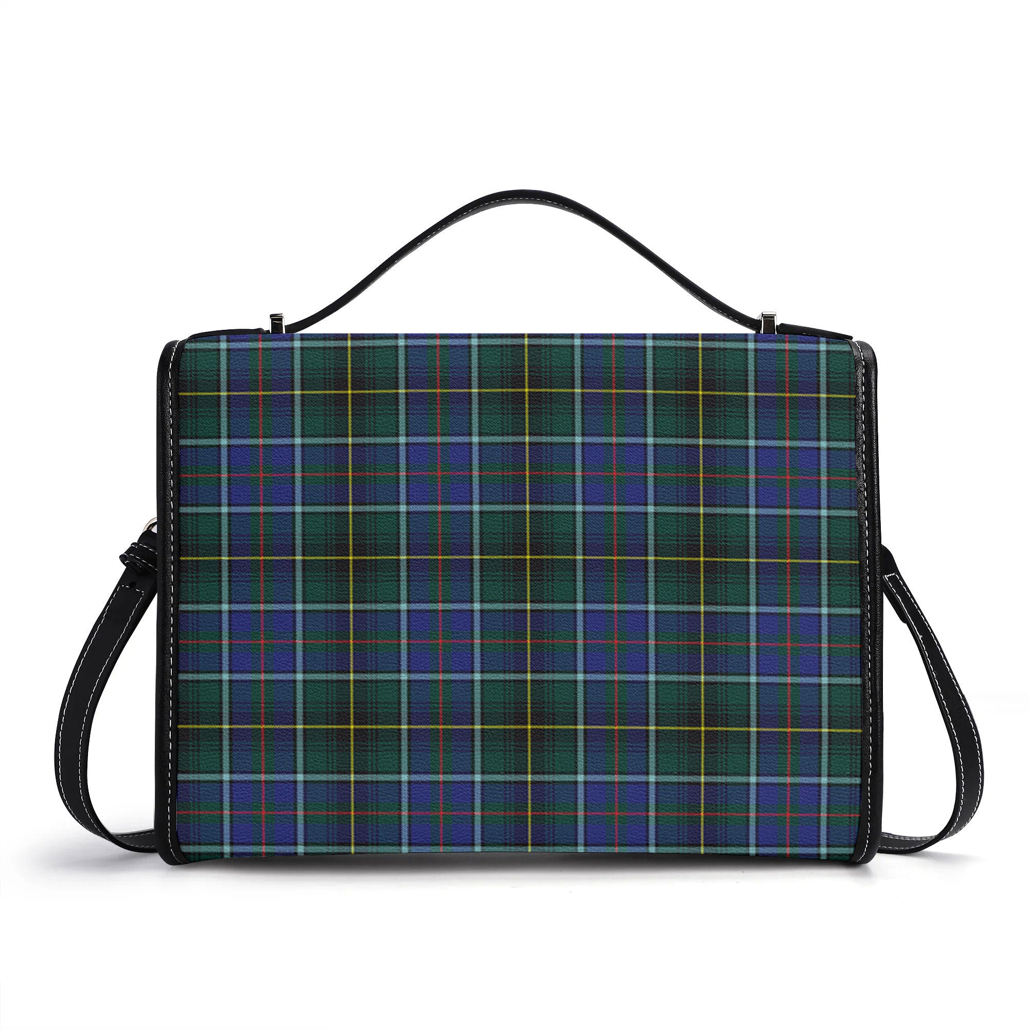McInnes Modern Tartan Crest Satchel Bag