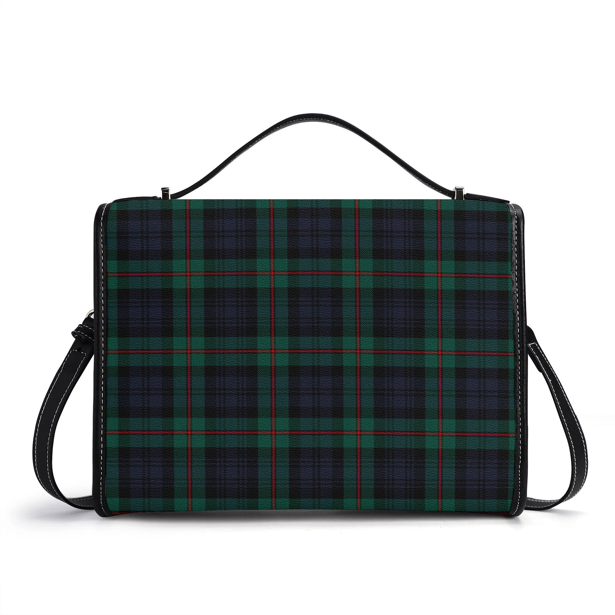 McKinlay Modern Tartan Crest Satchel Bag