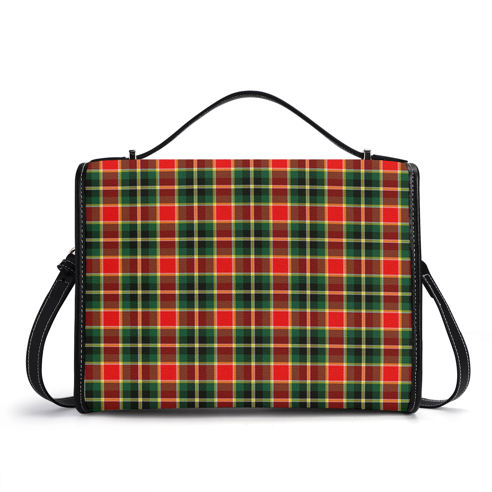 McLachlan Hunting Modern Tartan Crest Satchel Bag