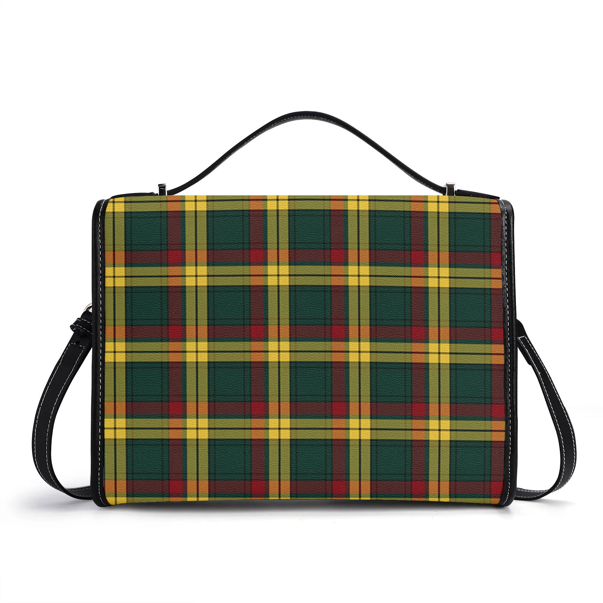 McMillan Old Modern Tartan Crest Satchel Bag