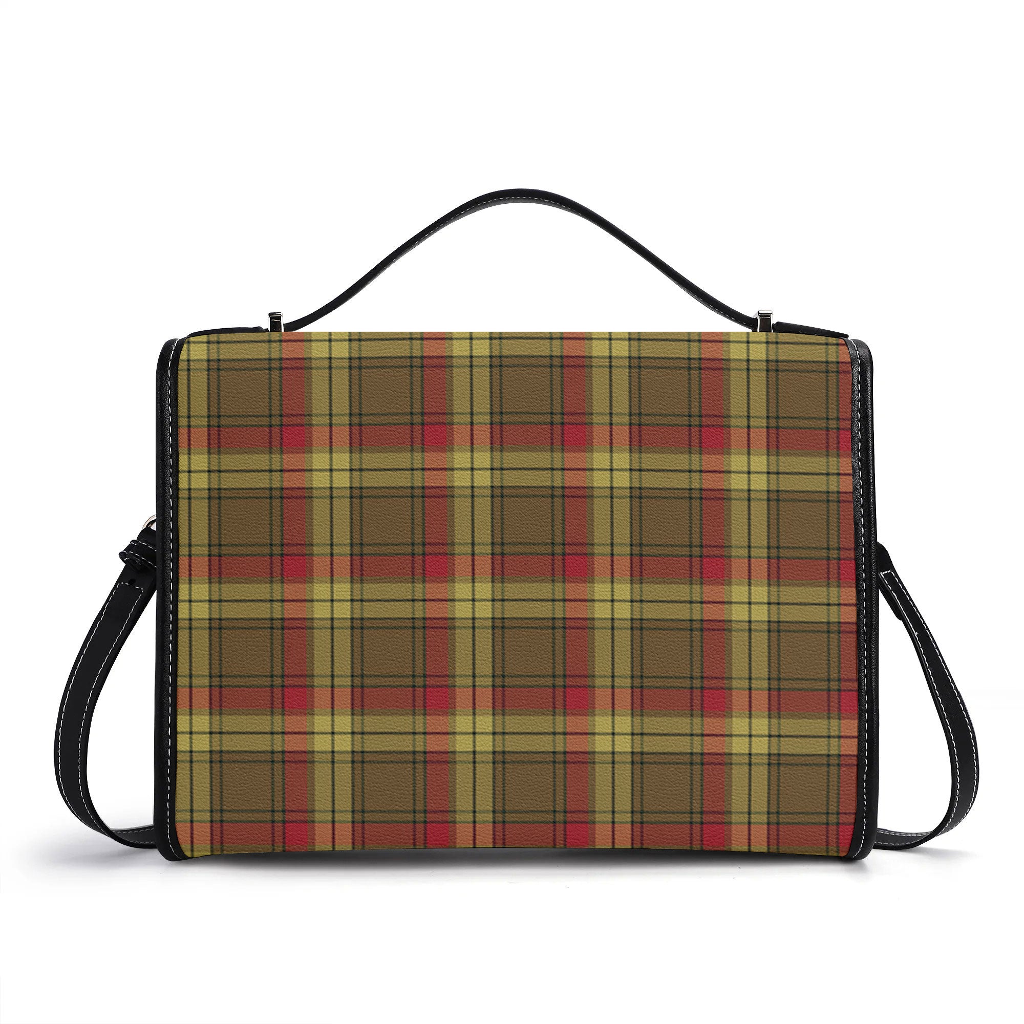 McMillan Old Weathered Tartan Crest Satchel Bag