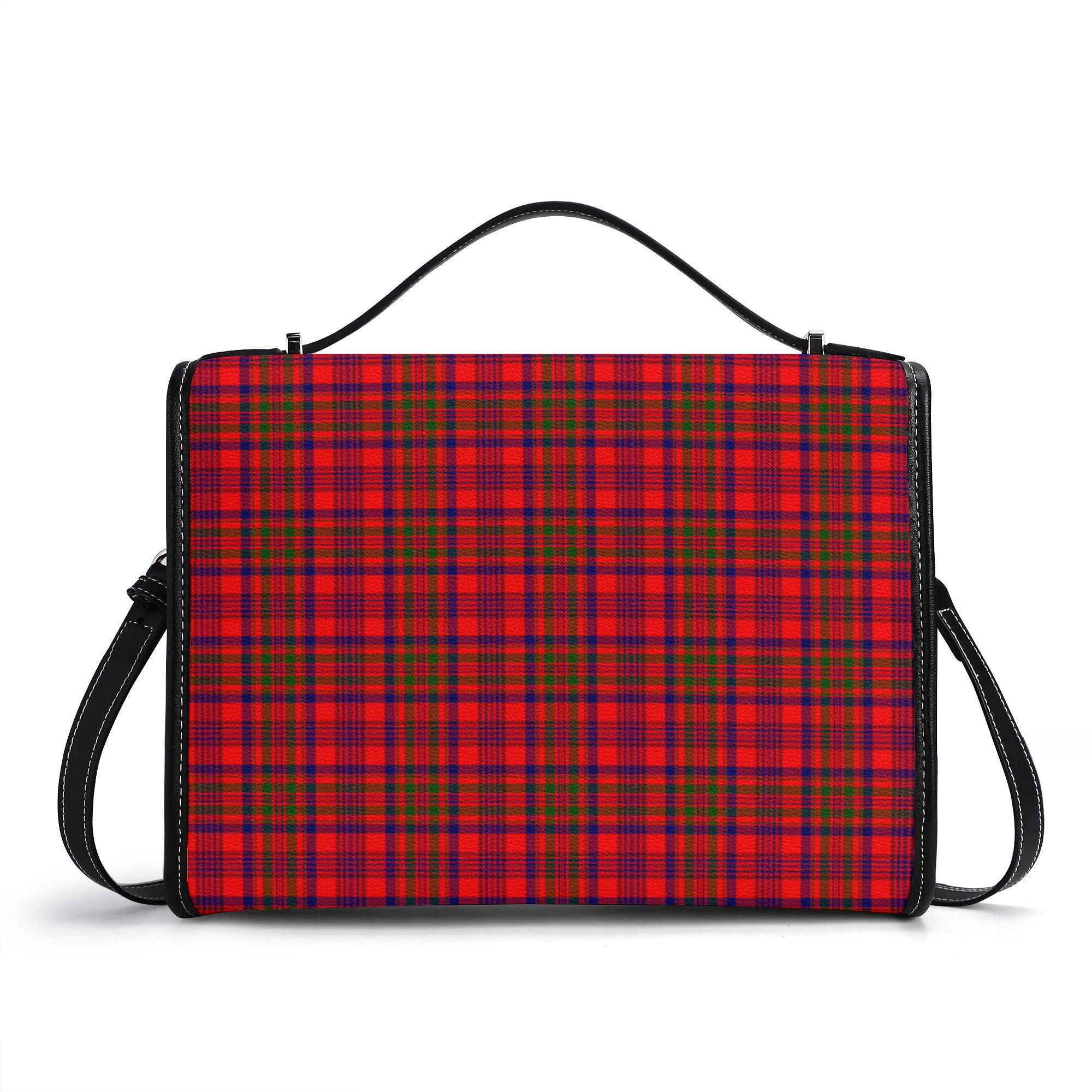 Murray of Tulloch Modern Tartan Crest Satchel Bag