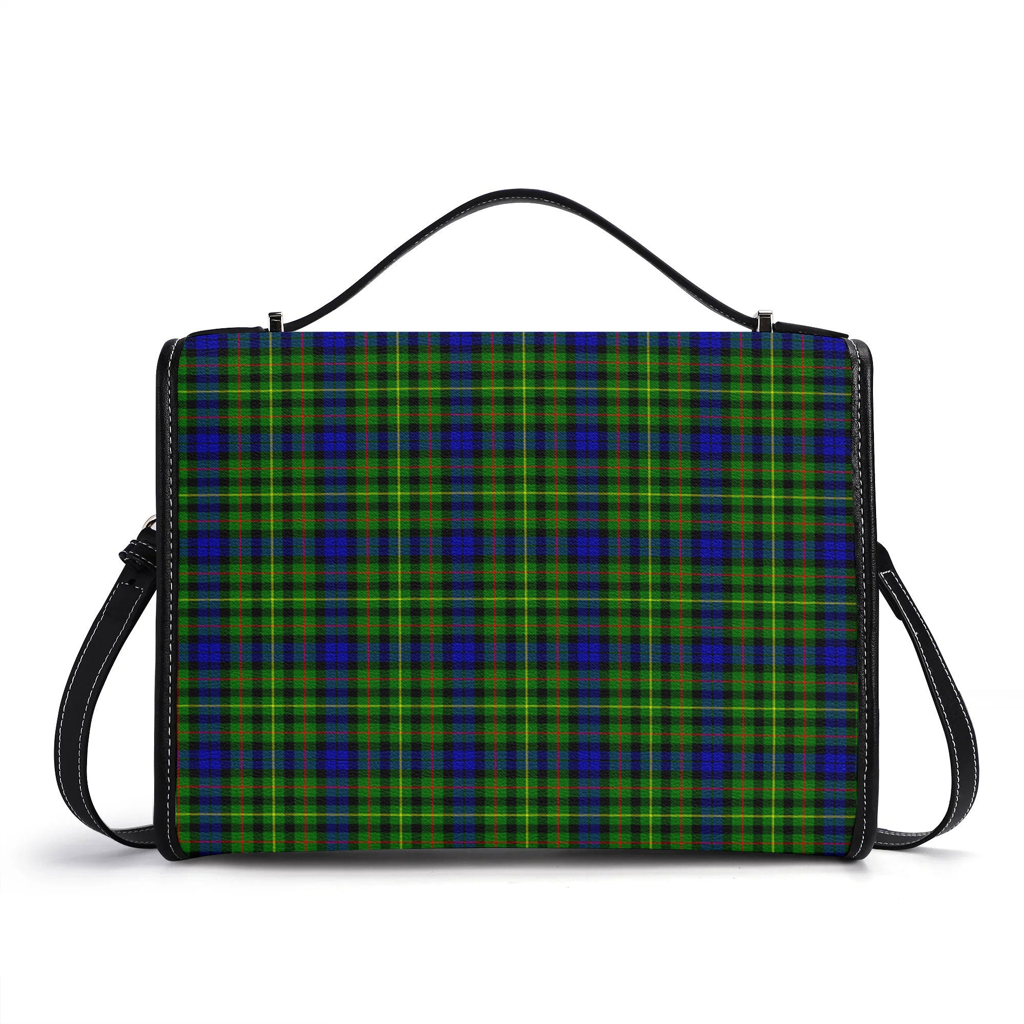 Rollo Modern Tartan Crest Satchel Bag