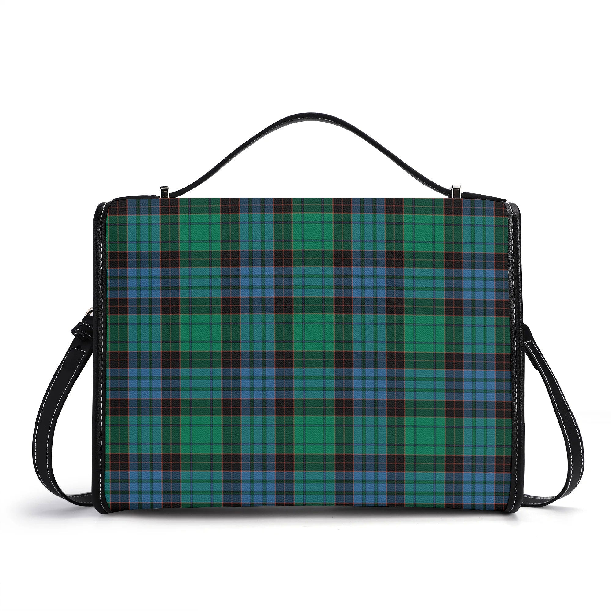 Stewart Old Ancient Tartan Crest Satchel Bag