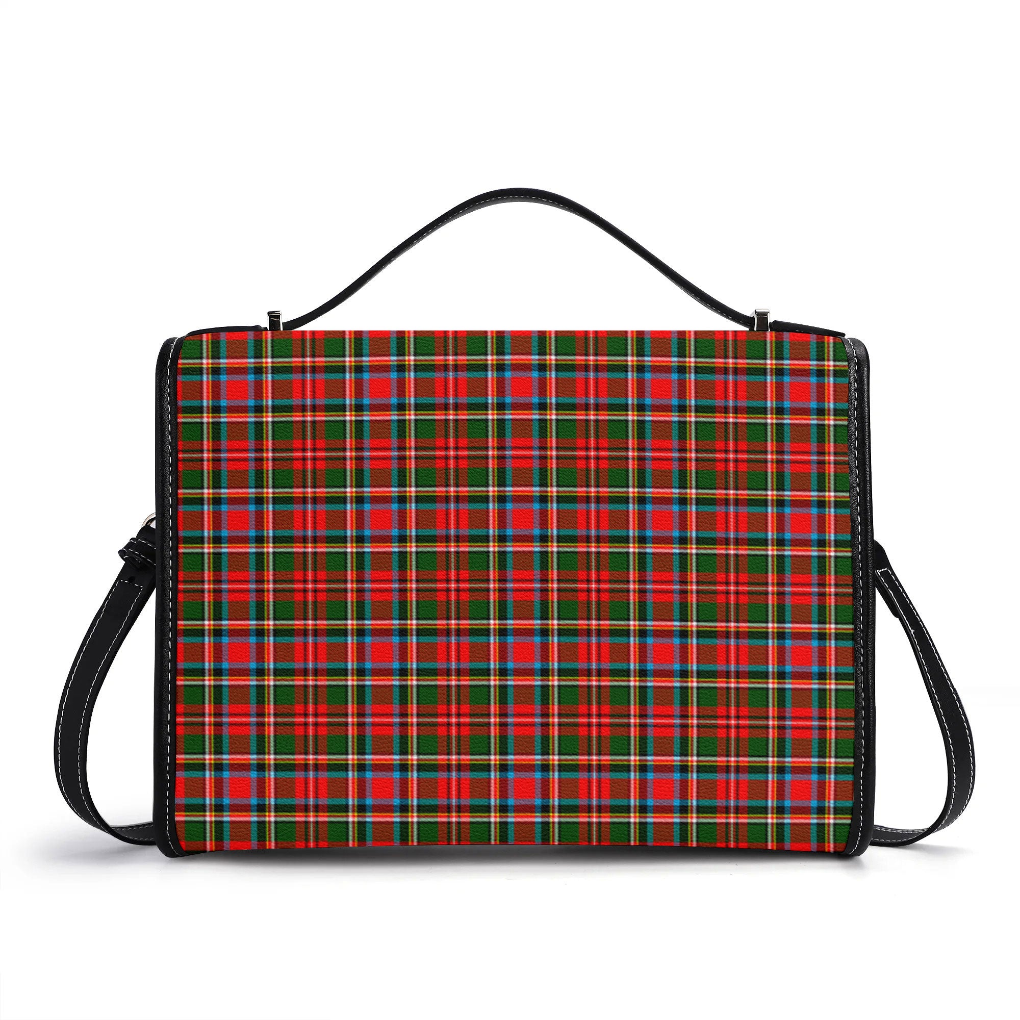 Stewart Royal Tartan Crest Satchel Bag