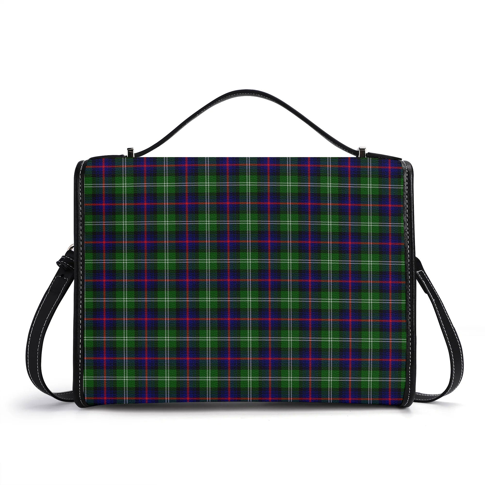 Sutherland Modern Tartan Crest Satchel Bag