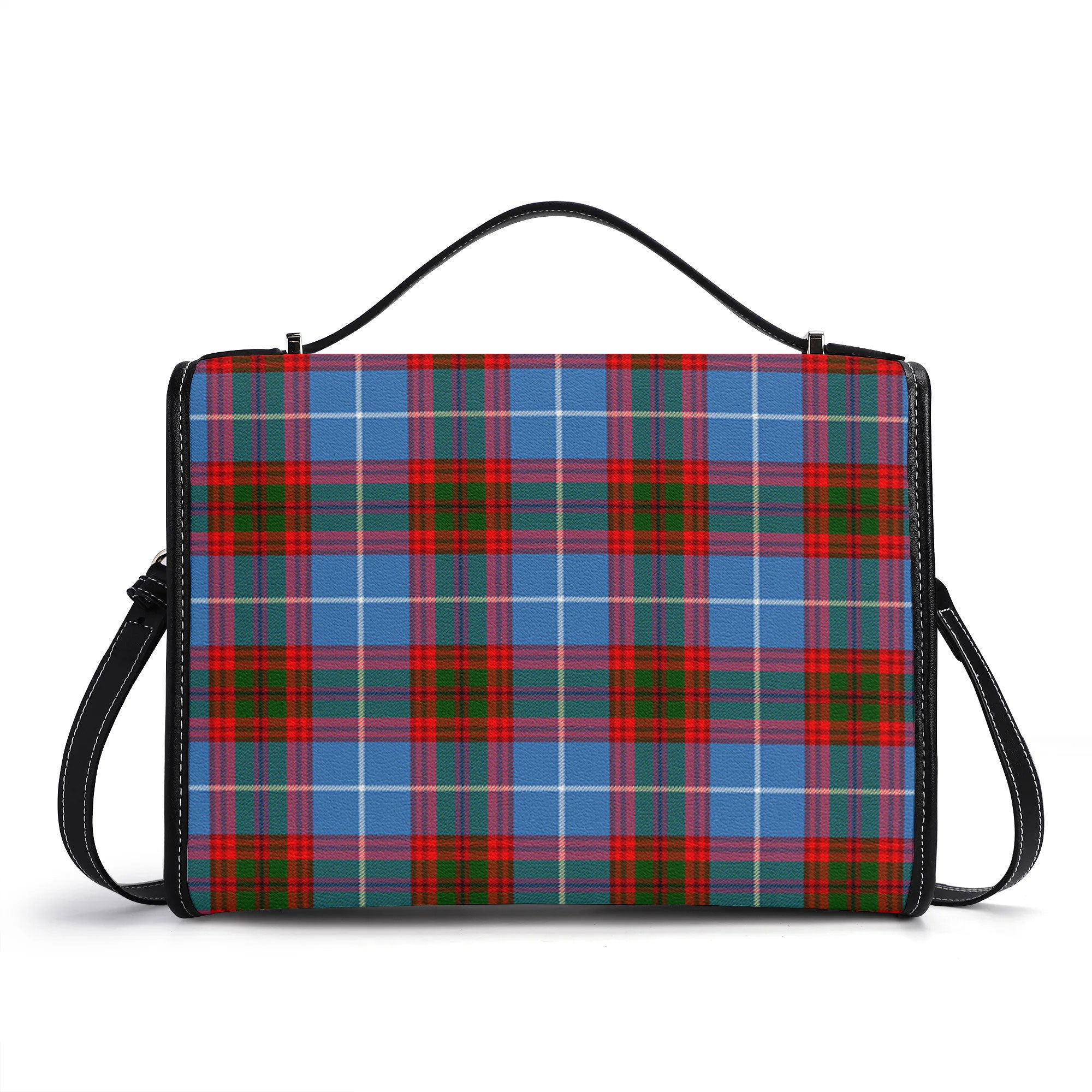 Trotter Tartan Crest Satchel Bag