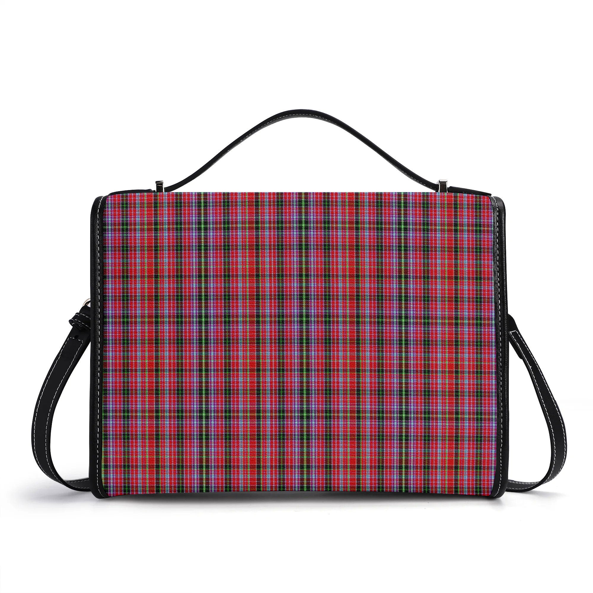 Udny Tartan Crest Satchel Bag