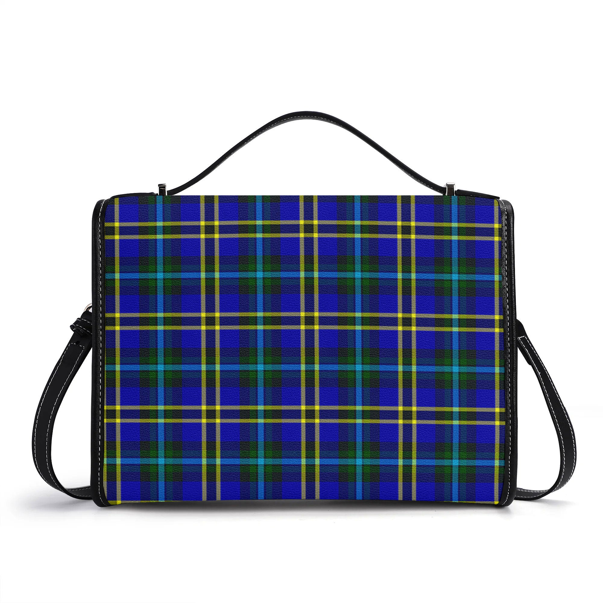 Weir Modern Tartan Crest Satchel Bag