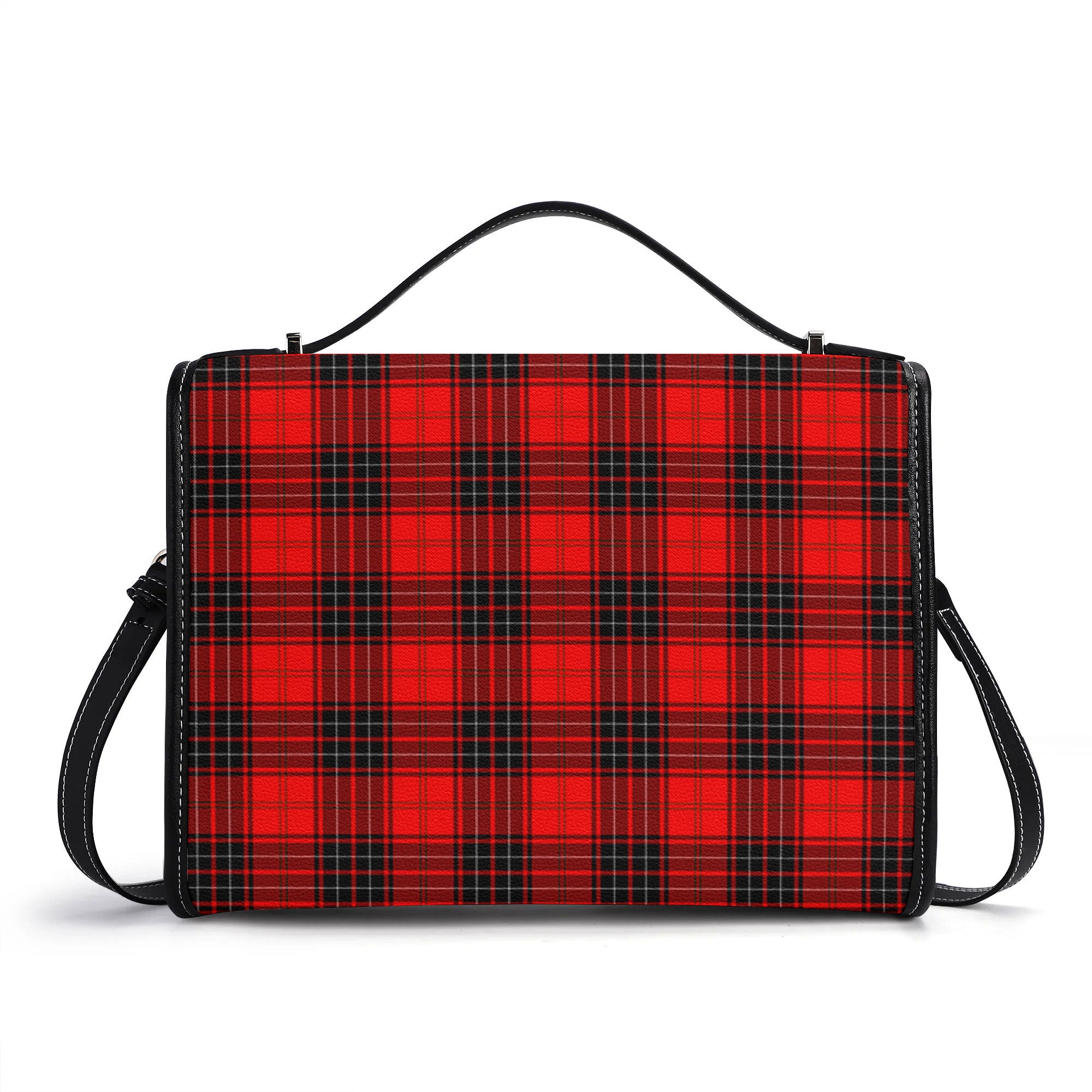 Wemyss Modern Tartan Crest Satchel Bag