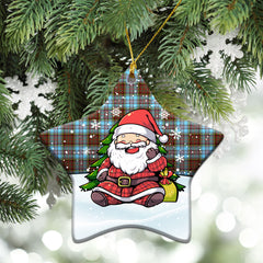 Anderson Ancient Tartan Christmas Ceramic Ornament - Scottish Santa Style