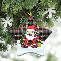 Borthwick Ancient Tartan Christmas Ceramic Ornament - Scottish Santa Style