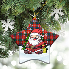 Chisholm Ancient Tartan Christmas Ceramic Ornament - Scottish Santa Style