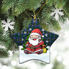 Cockburn Ancient Tartan Christmas Ceramic Ornament - Scottish Santa Style