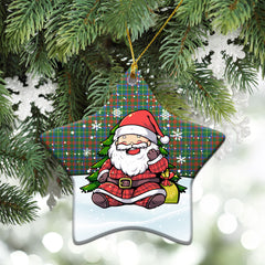 McKintosh Hunting Ancient Tartan Christmas Ceramic Ornament - Scottish Santa Style