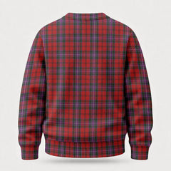 Kelly of Sleat Red Tartan Crest Sweater