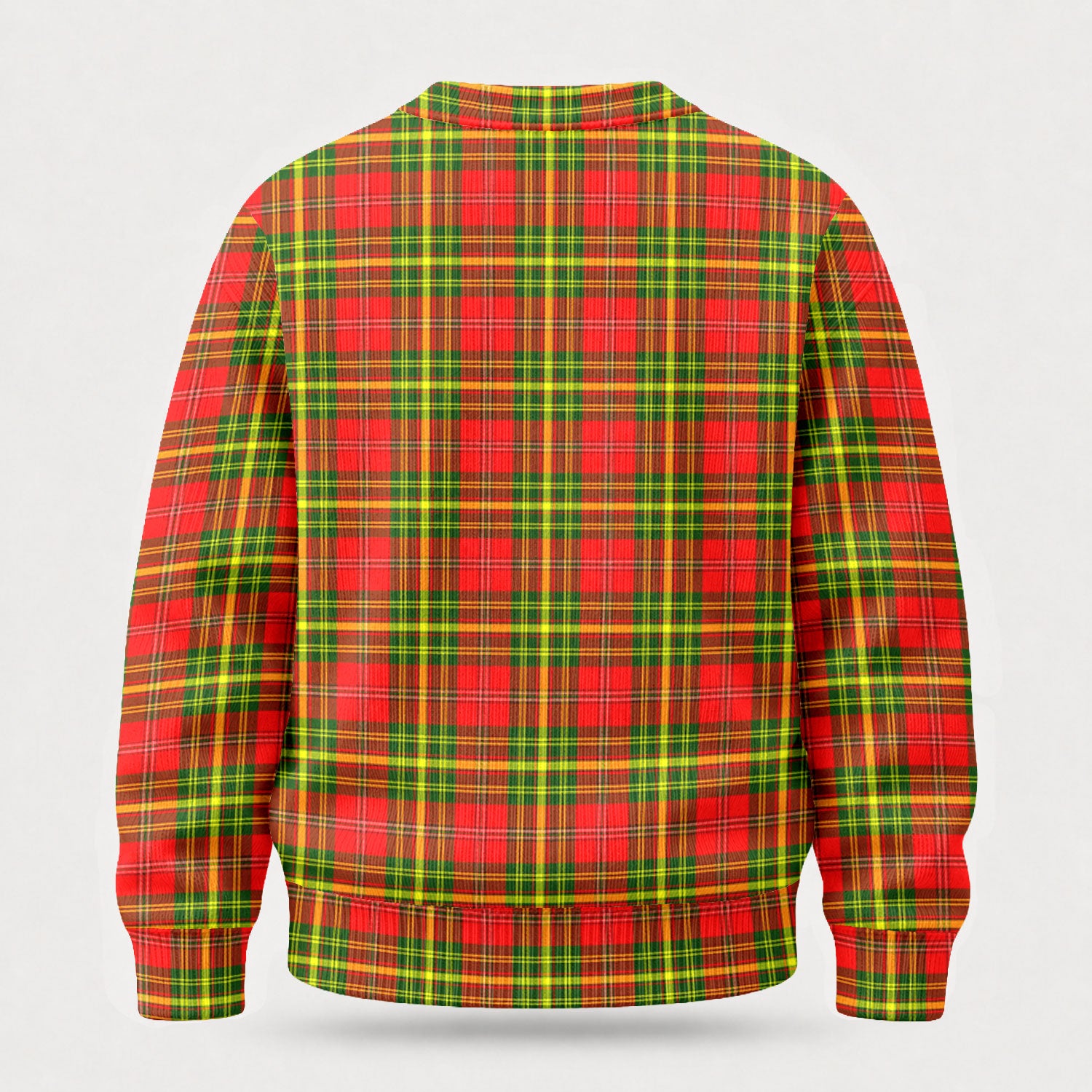 Leask Tartan Crest Sweater
