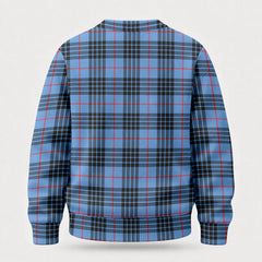 MacKay Blue Tartan Crest Sweater