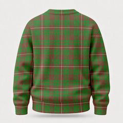 MacKinnon Hunting Modern Tartan Crest Sweater