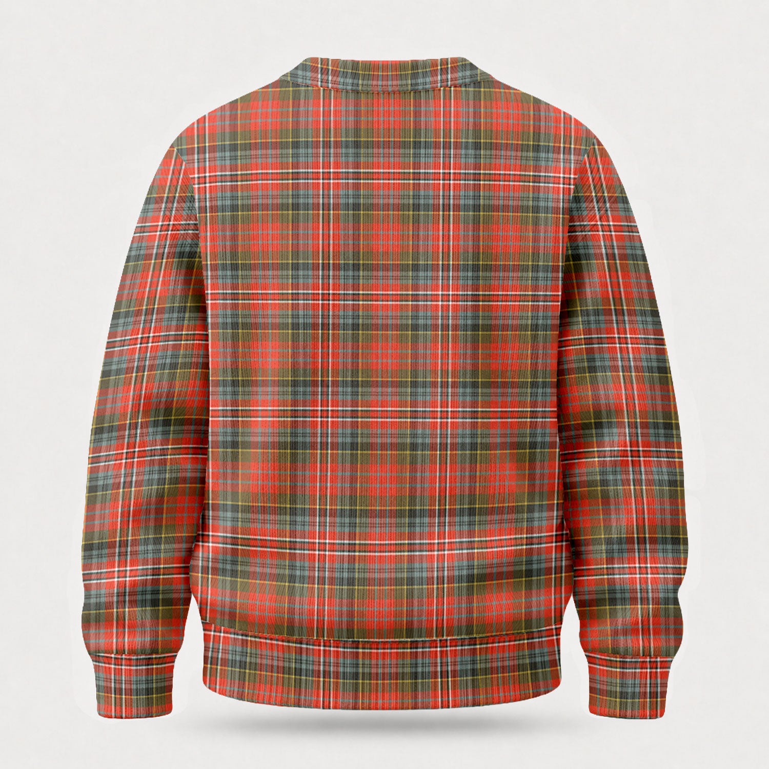MacPherson Weathered Tartan Crest Sweater