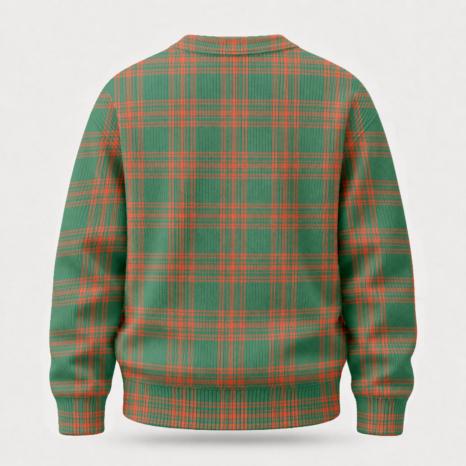 Menzies Green Ancient Tartan Crest Sweater