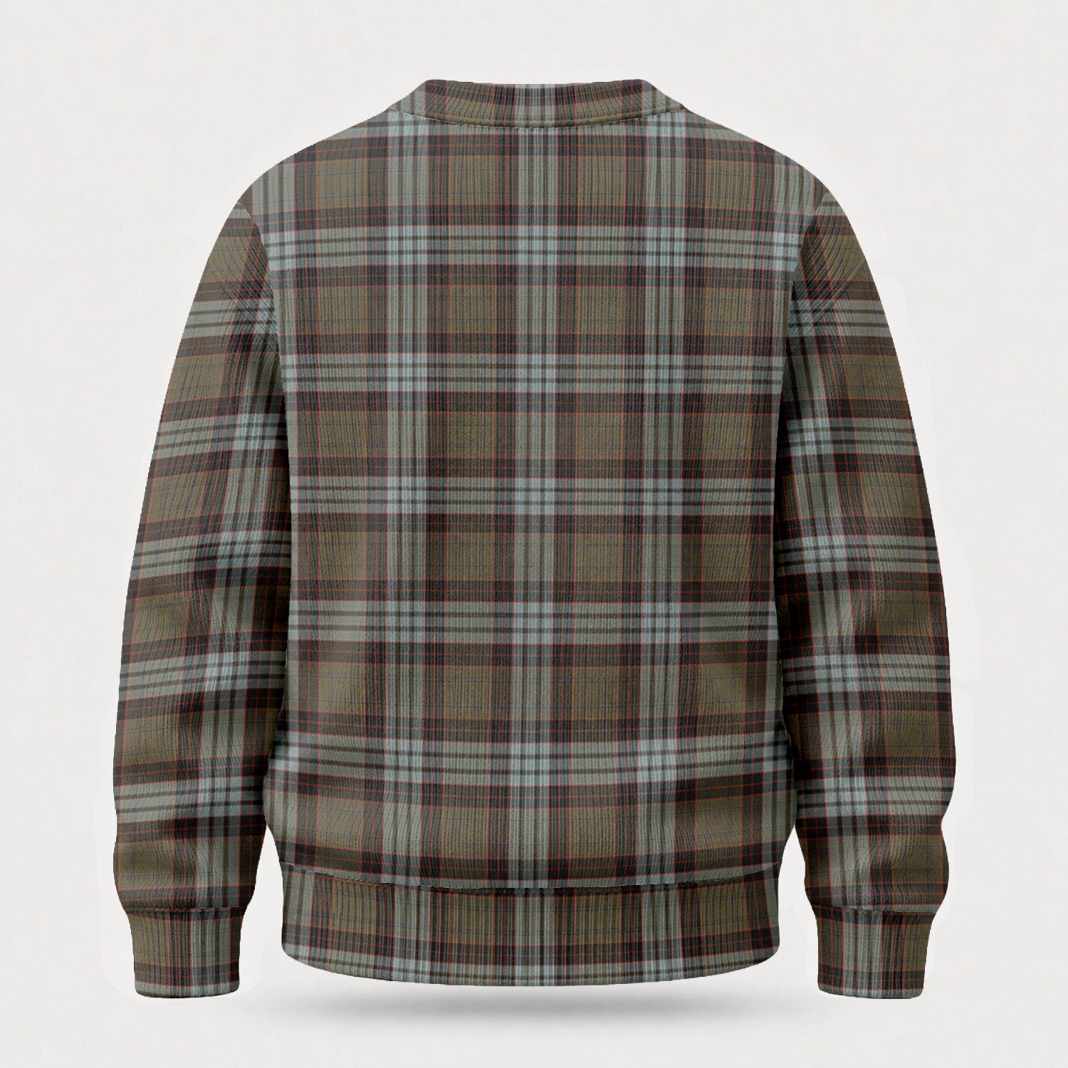 Stewart Old Weathered Tartan Crest Sweater