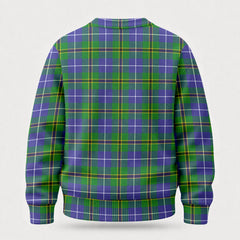 Turnbull Hunting Tartan Crest Sweater