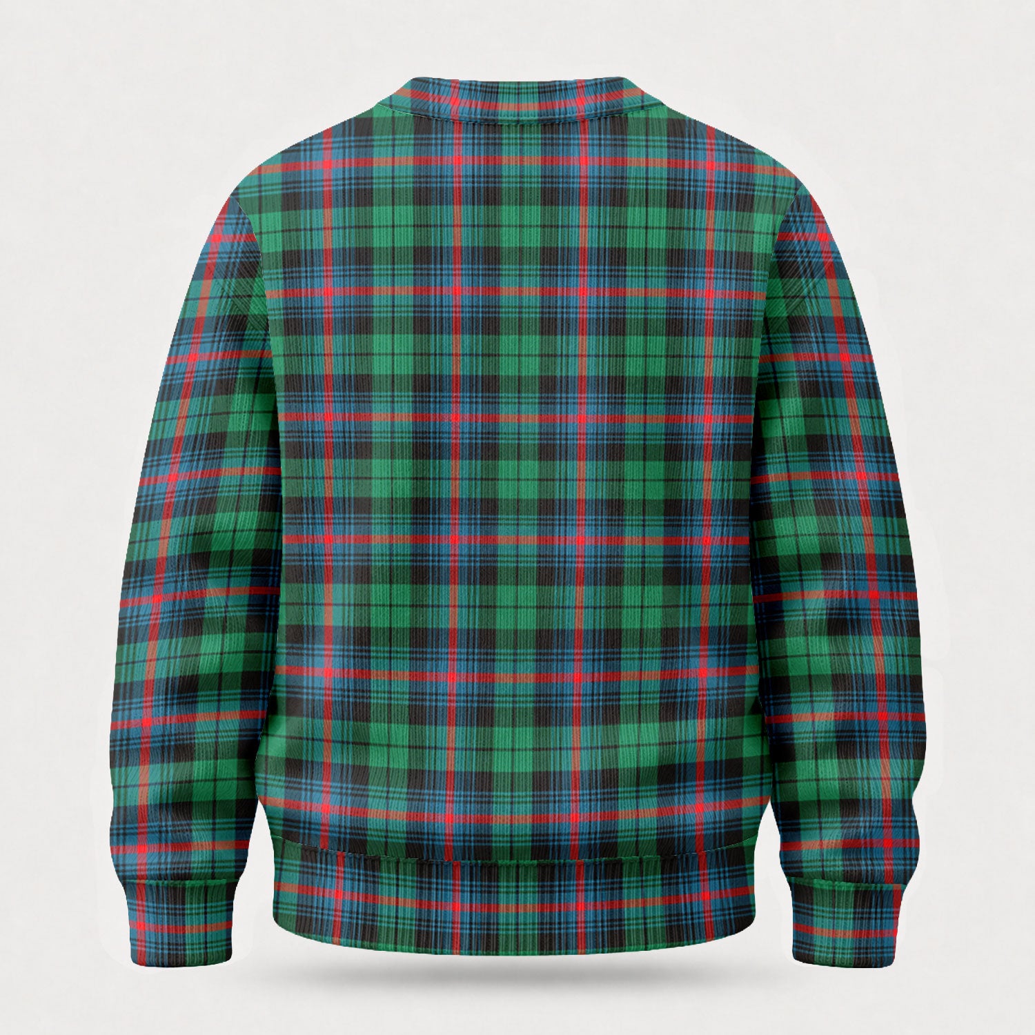 Urquhart Broad Red Ancient Tartan Crest Sweater