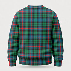 Urquhart Broad Red Ancient Tartan Crest Sweater