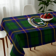 Carmichael Modern Tartan Crest Tablecloth