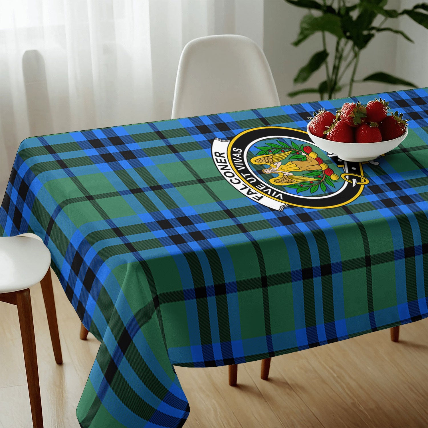 Falconer Tartan Crest Tablecloth