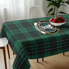 MacLean Hunting Ancient Tartan Crest Tablecloth