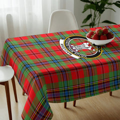 MacLean of Duart Modern Tartan Crest Tablecloth
