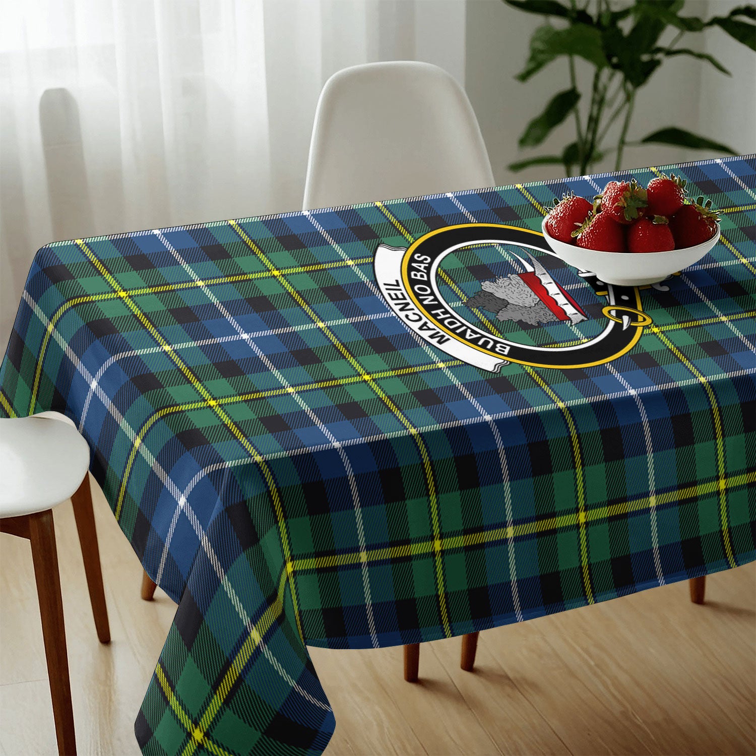 MacNeil of Barra Ancient Tartan Crest Tablecloth