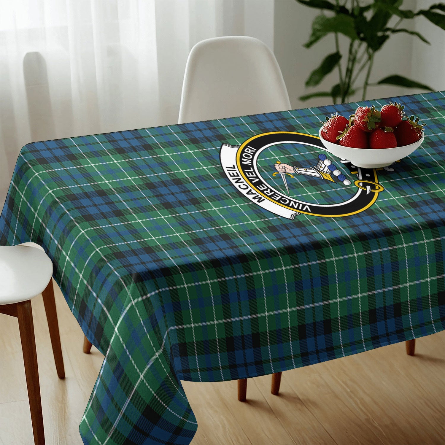 MacNeil of Colonsay Ancient Tartan Crest Tablecloth