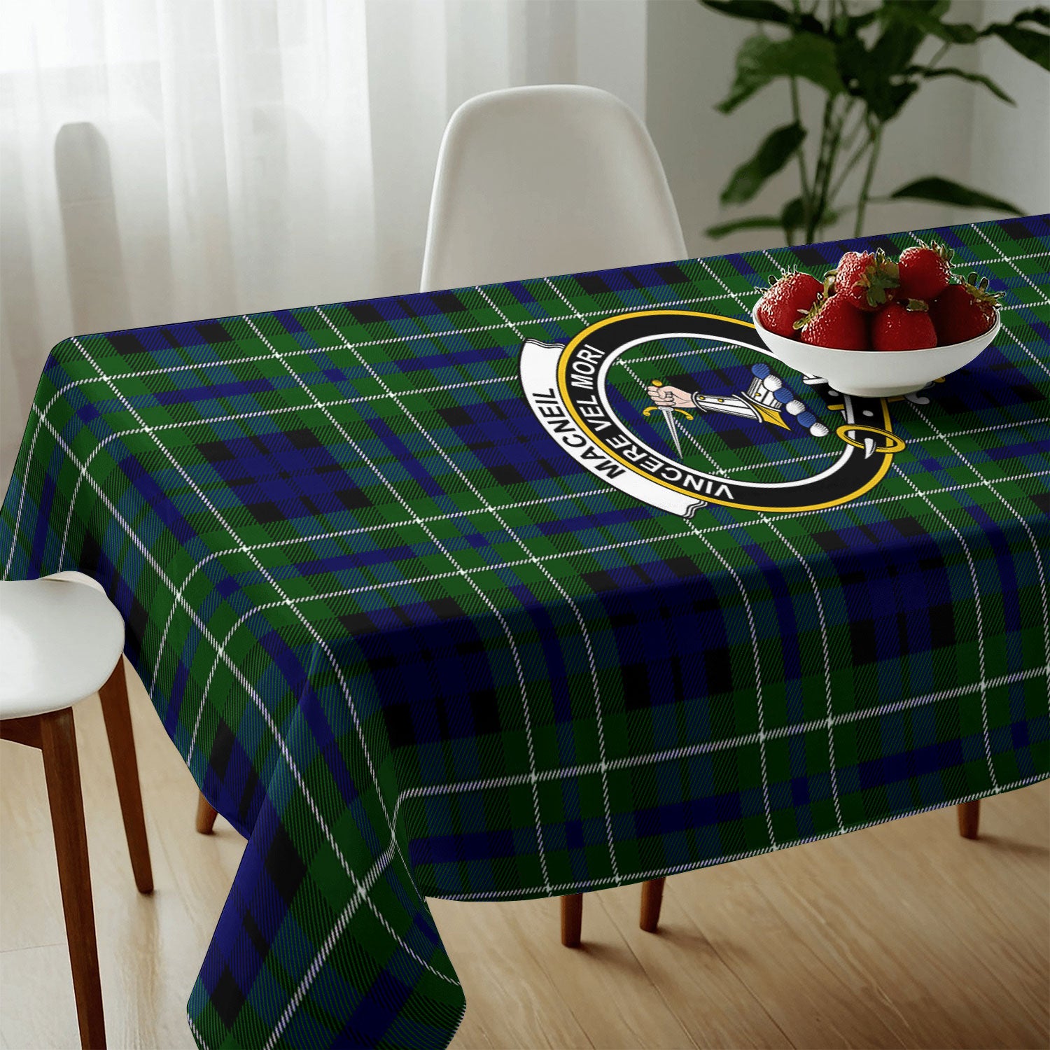MacNeil of Colonsay Modern Tartan Crest Tablecloth