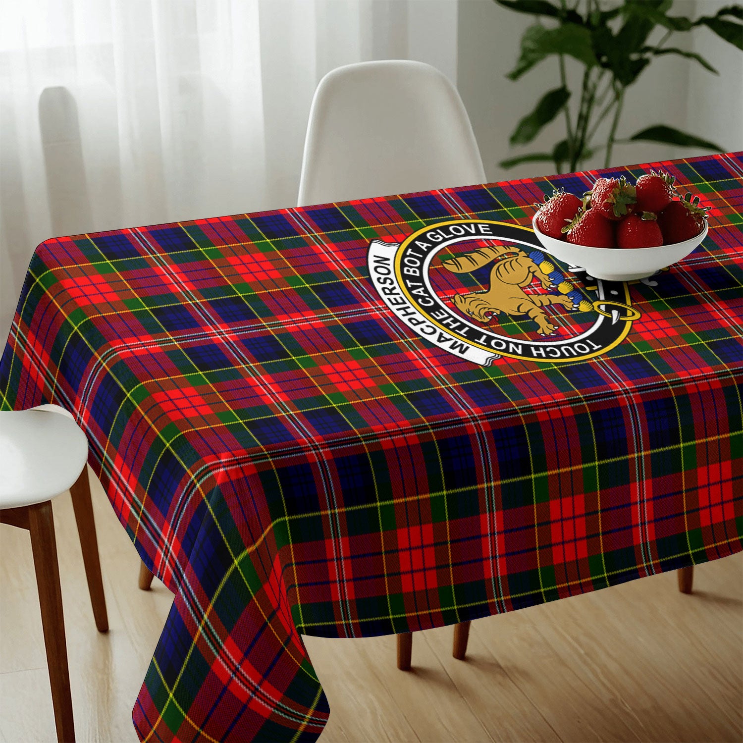 MacPherson Modern Tartan Crest Tablecloth