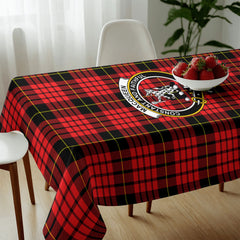 MacQueen Modern Tartan Crest Tablecloth
