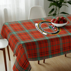 Morrison Red Ancient Tartan Crest Tablecloth