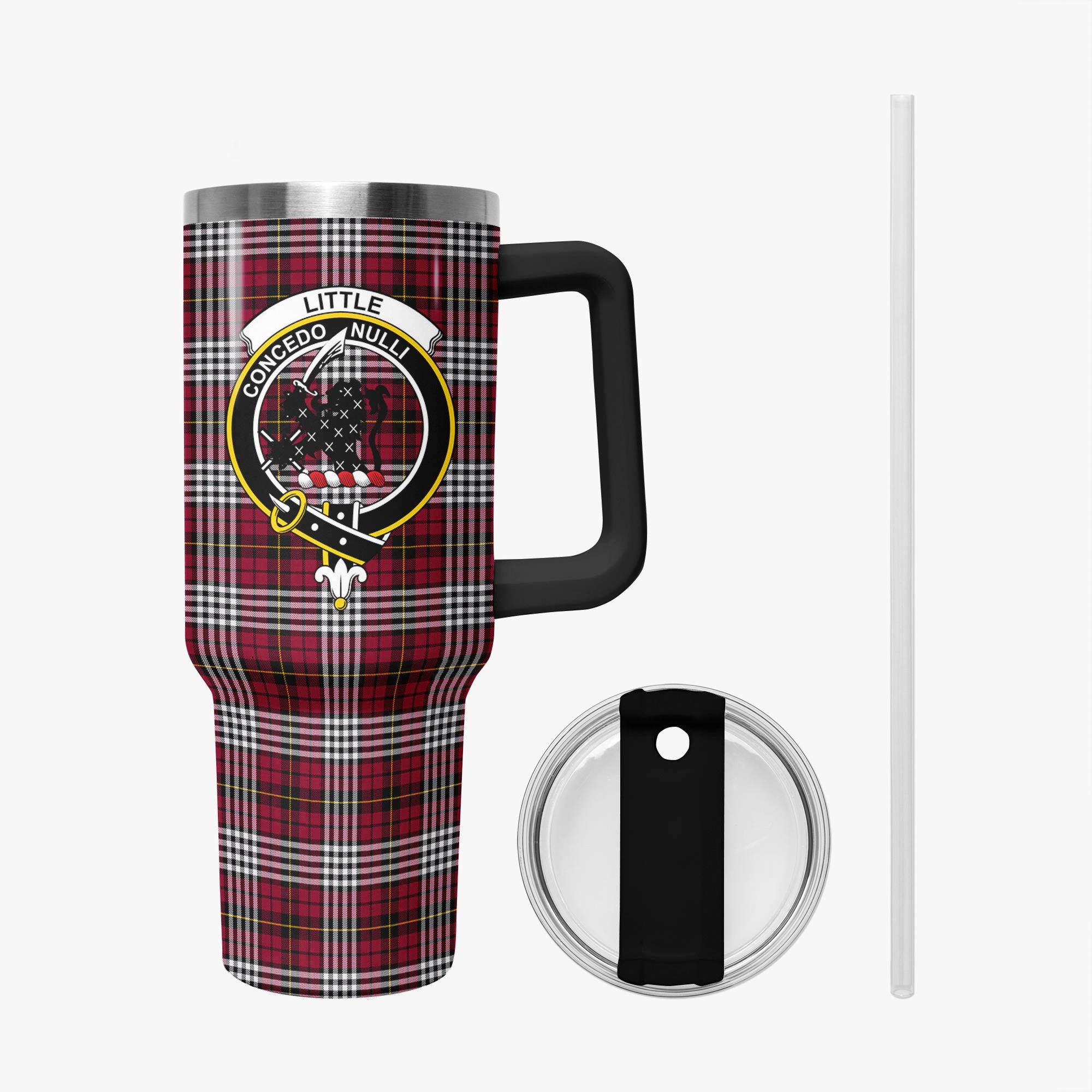 Little Tartan Crest 40 oz Insulated Tumbler with Handle
