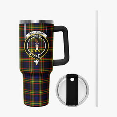 MacLellan Modern Tartan Crest 40 oz Insulated Tumbler with Handle